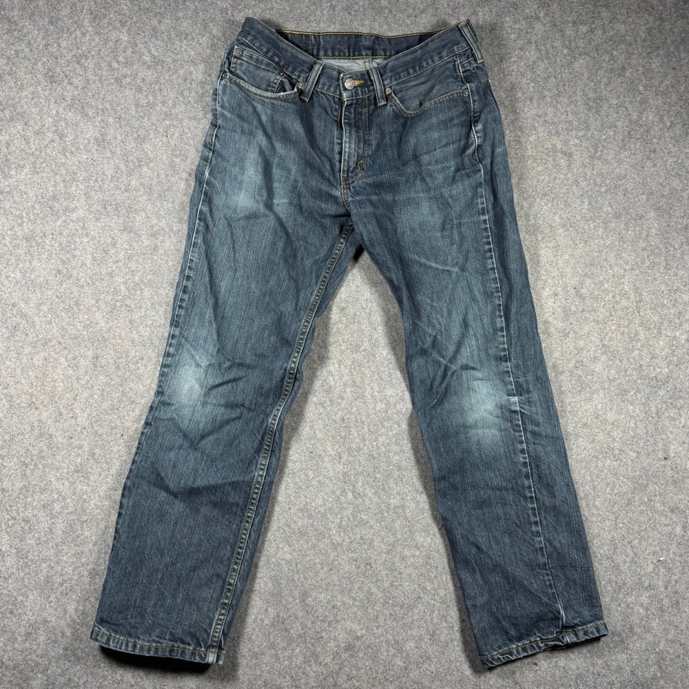 Levis 514 Straight‎ Fit Mens Blue Denim Jeans Fits 30x26 Medium Wash Stretch